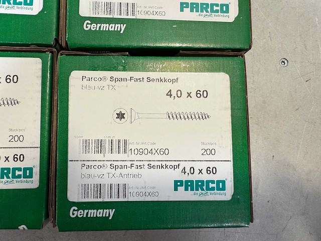 Parco hout schroeven diverse maten 5800 stuks - afbeelding 3 van  10