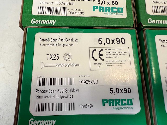 Parco hout schroeven diverse maten 5800 stuks - afbeelding 9 van  10