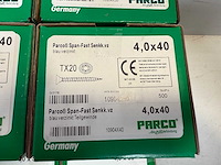 Parco hout schroeven diverse maten 5800 stuks - afbeelding 5 van  10