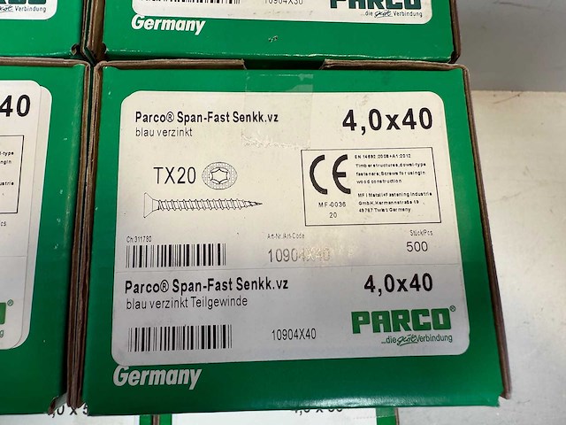 Parco hout schroeven diverse maten 5800 stuks - afbeelding 5 van  10