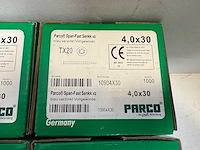 Parco hout schroeven diverse maten 5800 stuks - afbeelding 6 van  10