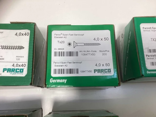Parco span-fast rvs a2 schroeven tx30 2800 stuks - afbeelding 2 van  4