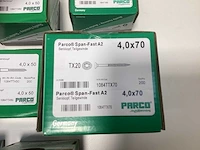 Parco span-fast rvs a2 schroeven tx30 2800 stuks - afbeelding 4 van  4