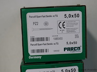 Parco span-fast spaanplaatschroef - 5.0x50 - 3 dozen á 200 stuks - afbeelding 2 van  2