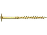 Parco® tellerkopschroeven | 8,0 x 300 mm | geel-verzinkt | tx40 - afbeelding 1 van  3