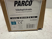 Parco® tellerkopschroeven | 8,0 x 300 mm | geel-verzinkt | tx40 - afbeelding 2 van  3