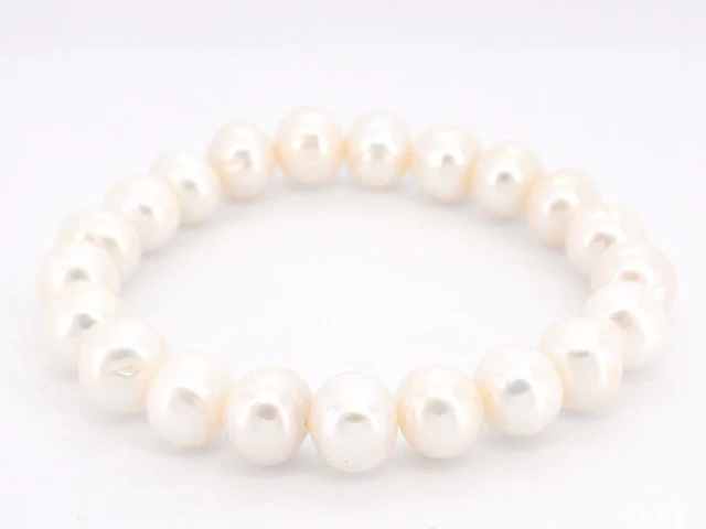Parel armband met natuurlijke parels - juwelierskwaliteit - afbeelding 2 van  5