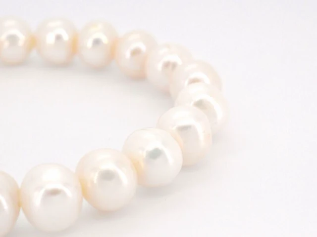 Parel armband met natuurlijke parels - juwelierskwaliteit - afbeelding 3 van  5