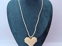 Parel 'heart' collier - ginzu district