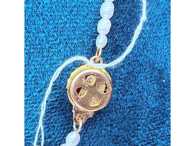 Parel 'heart' collier - ginzu district - afbeelding 5 van  5