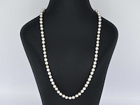 Parel snoer met gouden sluiting - afbeelding 3 van  10