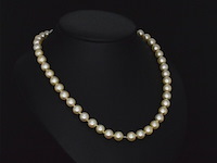 Parel snoer met witgouden sluiting - afbeelding 4 van  8