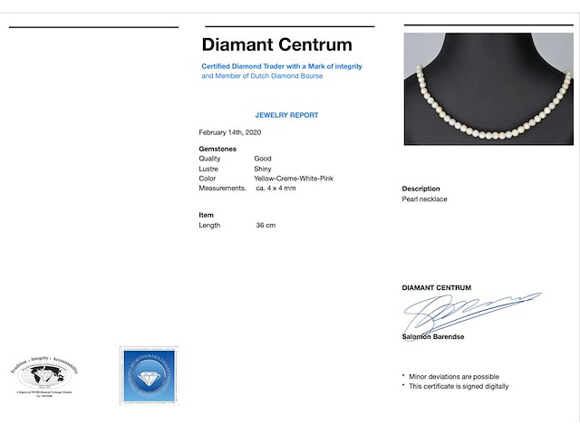 Parel snoer - afbeelding 2 van  3