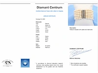 Parelarmband platina slot diamant - afbeelding 3 van  7