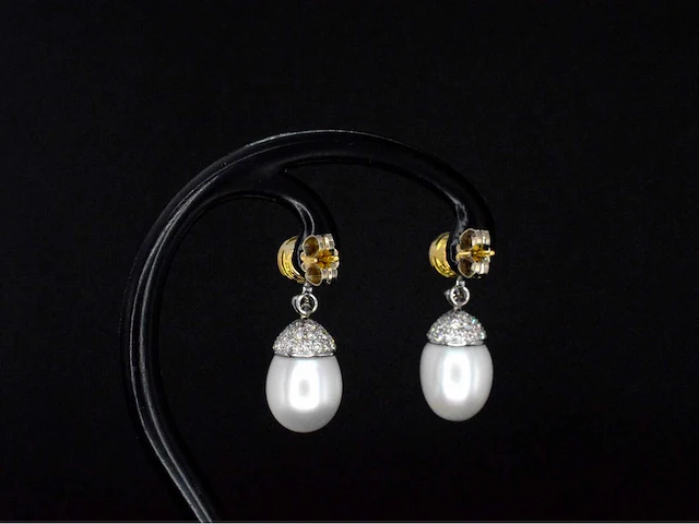 Pareloorhangers oud briljant - afbeelding 7 van  10