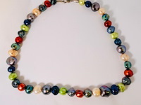 Parelsnoer collier 'exotic pearl necklace' met .925 zilveren sluiting - afbeelding 1 van  4