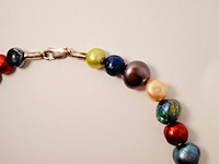 Parelsnoer collier 'exotic pearl necklace' met .925 zilveren sluiting - afbeelding 4 van  4