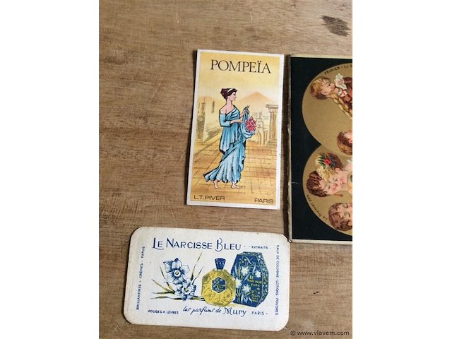 Parfum kaarten + kalender 1877. - afbeelding 3 van  6