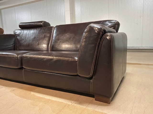 Parijs leren bankstel - afbeelding 7 van  12