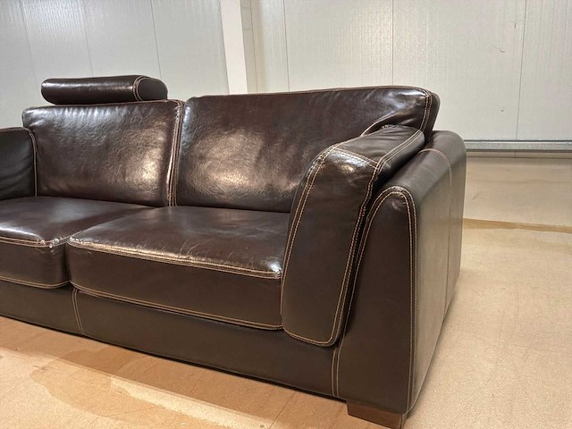 Parijs leren bankstel - afbeelding 8 van  12