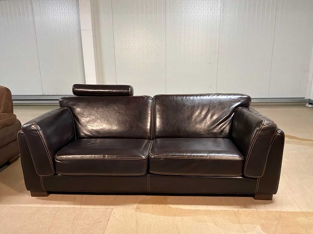 Parijs leren bankstel - afbeelding 9 van  12