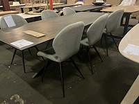 Paris ashgrey silent eetkamerstoel (6x) - afbeelding 2 van  6