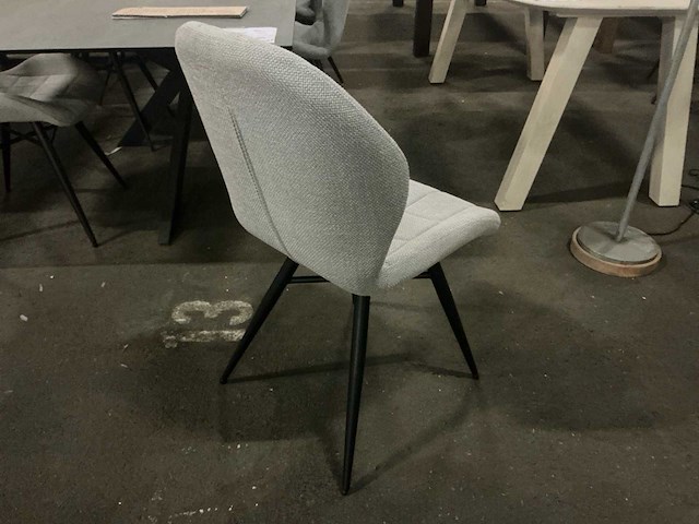 Paris ashgrey silent eetkamerstoel (6x) - afbeelding 4 van  6