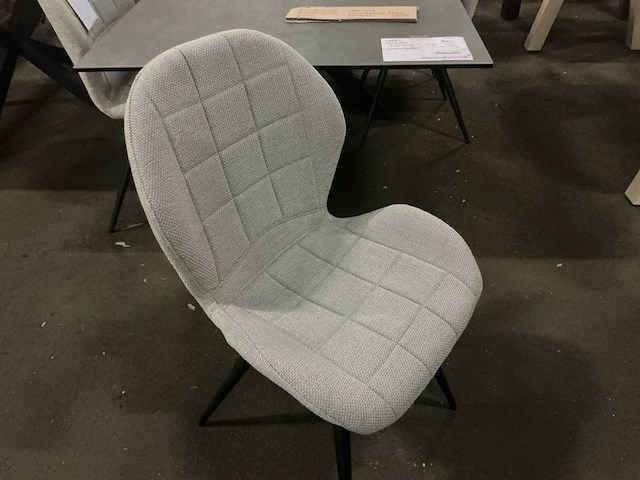 Paris ashgrey silent eetkamerstoel (6x) - afbeelding 5 van  6