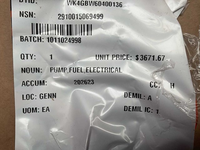 Parker 1c20-10 electrical fuel pump - afbeelding 3 van  3