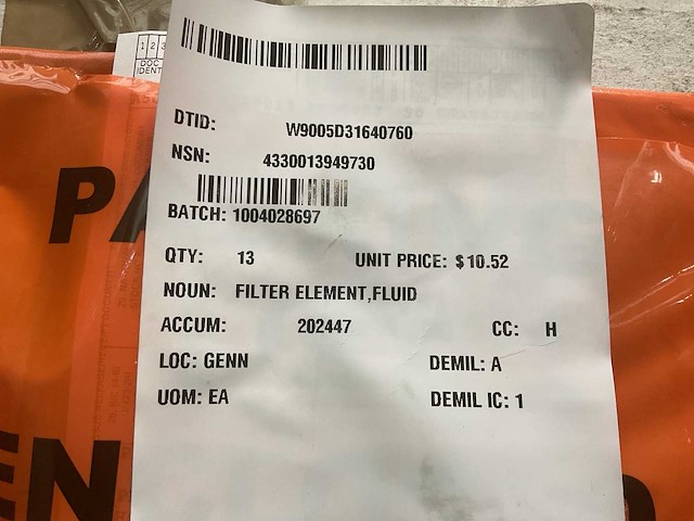 Parker 23354 fluid filter element (13x) - afbeelding 2 van  4