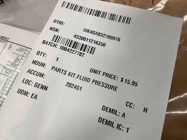 Parker 23354 verschillende parts kits (2x) - afbeelding 6 van  7