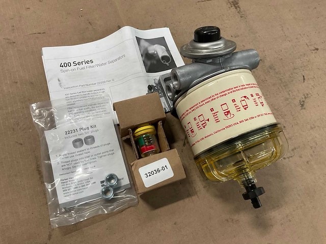 Parker 400series water separator - afbeelding 1 van  3