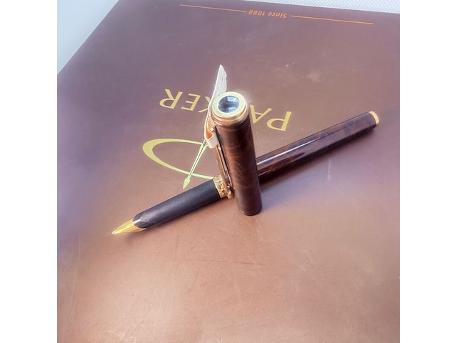 Parker 75 thuya 18kt gouden nib vulpen - afbeelding 2 van  5