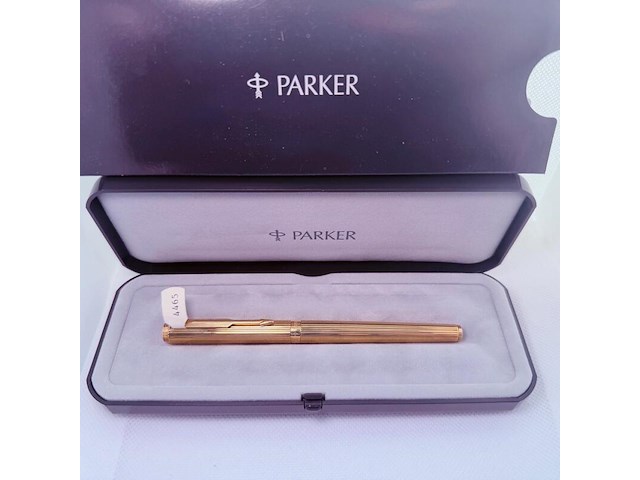 Parker vulpen 23kt gold filled fluted insignia - afbeelding 5 van  5