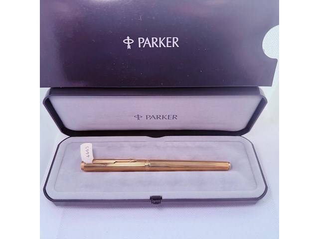 Parker vulpen 23kt goldfilled fluted insignia - afbeelding 3 van  5