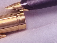 Parker vulpen 23kt goldfilled fluted insignia - afbeelding 4 van  5