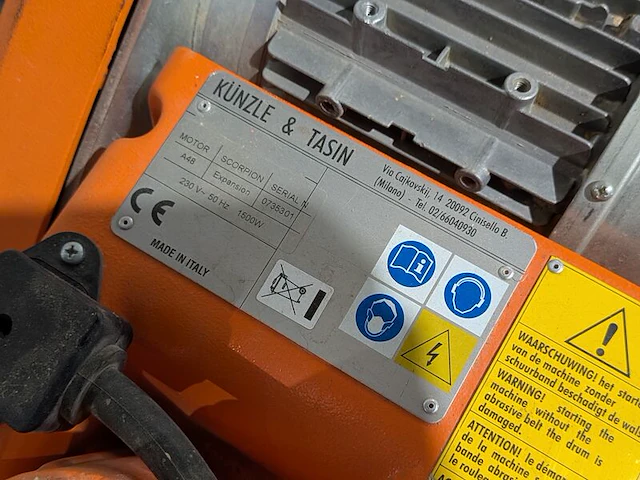 Parketschuurmachine - 230v, künzle & tasin, scorpion, 2008 - afbeelding 6 van  7