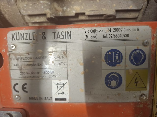 Parketschuurmachine - 230v künzle & tasin, scorpion, bouwjaar 2012 - afbeelding 5 van  9