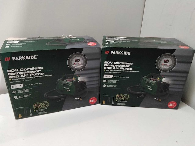 Parkside - luchtcompressor (2x) - afbeelding 1 van  4