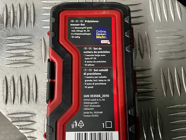 Parkside 10 delige precisie messenset 2x - afbeelding 2 van  3