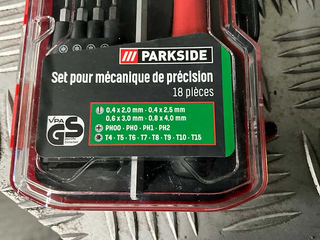 Parkside 18 delige precisie bitset 2x - afbeelding 2 van  4