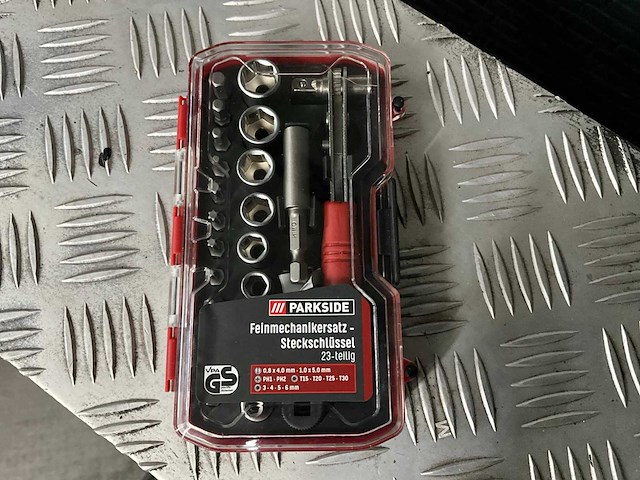 Parkside 23 delige dop en bitset 2x - afbeelding 1 van  3