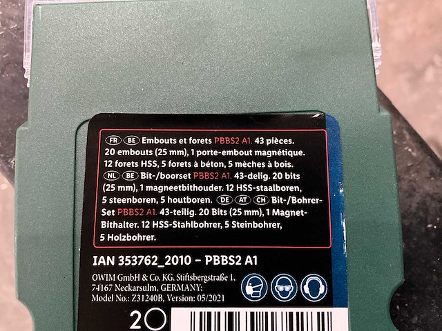 Parkside 43 delige boor en bitset - afbeelding 5 van  5