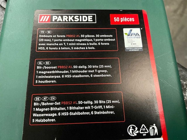Parkside 50 delige boor en bitset - afbeelding 8 van  8