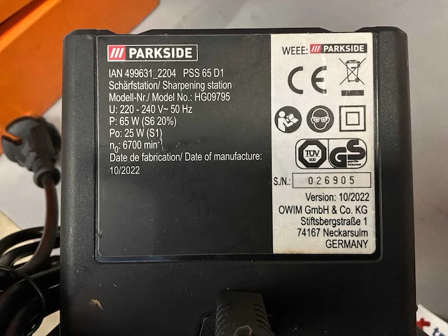 Parkside bijtelslijper - afbeelding 3 van  5
