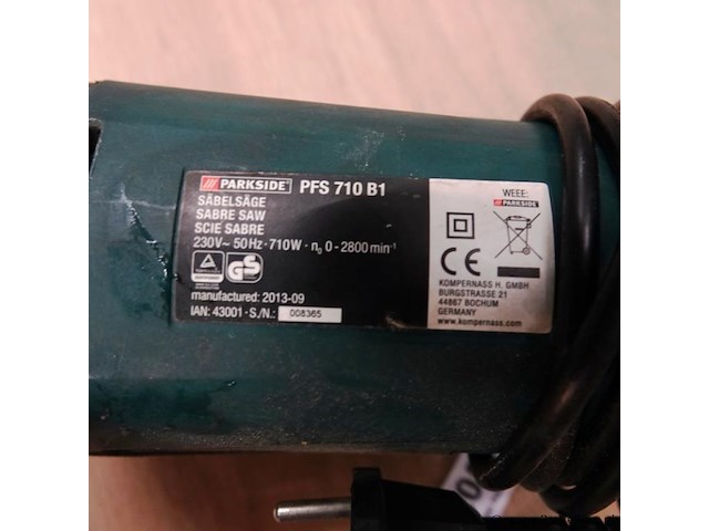 Parkside model pfs 710 b1 reciprozaag - afbeelding 3 van  5