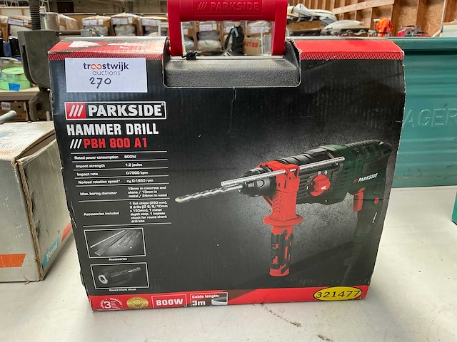 Parkside pbh 800 a1 boormachine - afbeelding 2 van  3