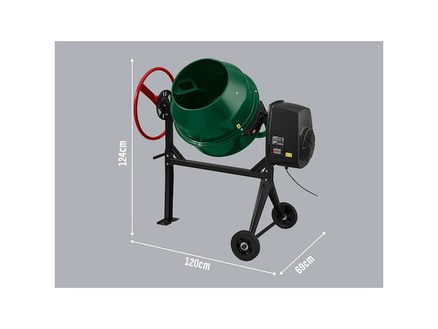 Parkside pcm125a1 cement mixer - afbeelding 5 van  5