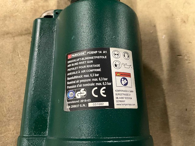 Parkside pdbnp14a1 pneumatisch popnagelpistool - afbeelding 3 van  3