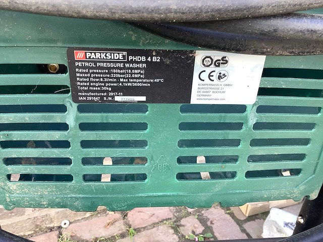 Parkside phdb 4 hogedrukreiniger - afbeelding 6 van  6